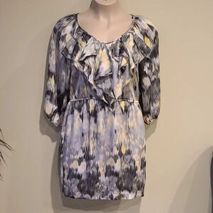 NWT Michelle Bohbot Bisou Bisou women's dress sz.10 polyester 3/4 sleeve.